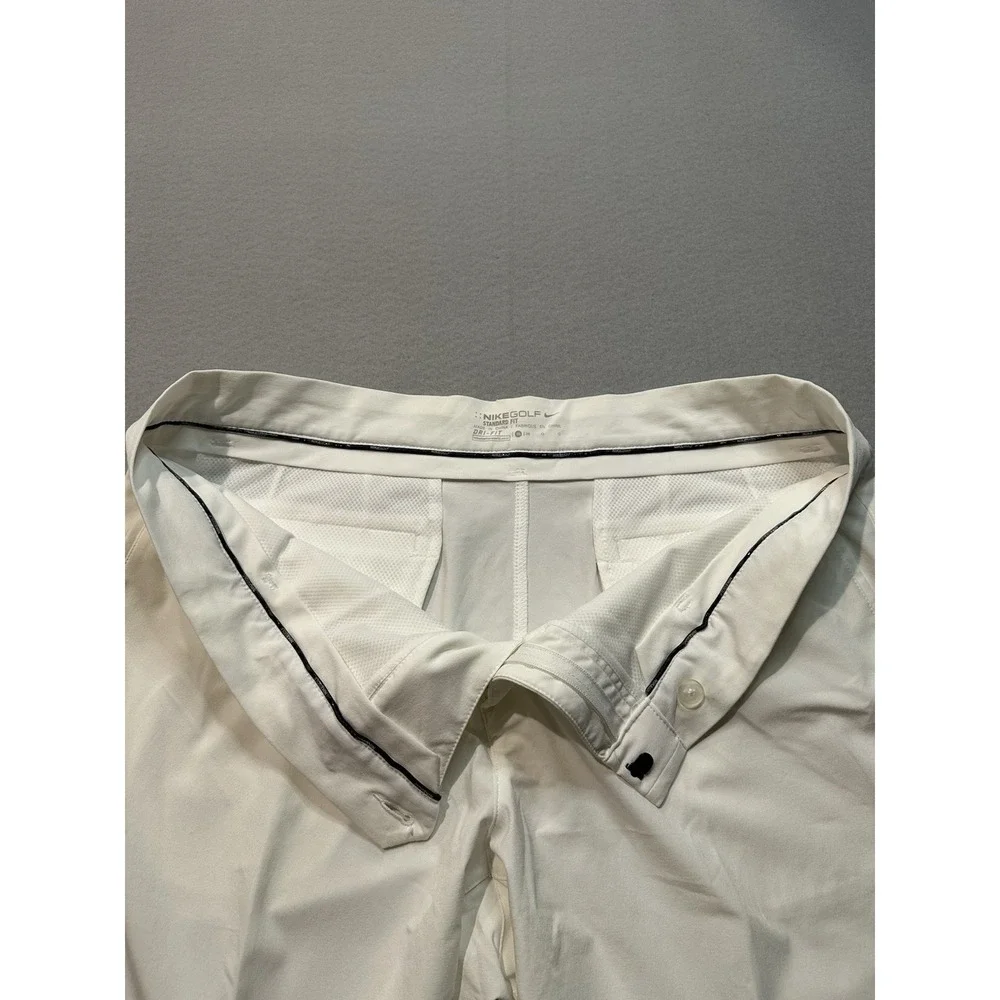 Nike Golf Dri Fit Shorts Mens 35 Off White Performance Stretch Standard Fit